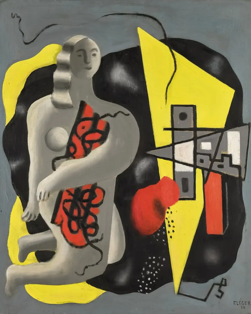 La danseuse au triangle jaune de Léger - Fig. cubiste et moderniste hahnemühle de NorwesClub