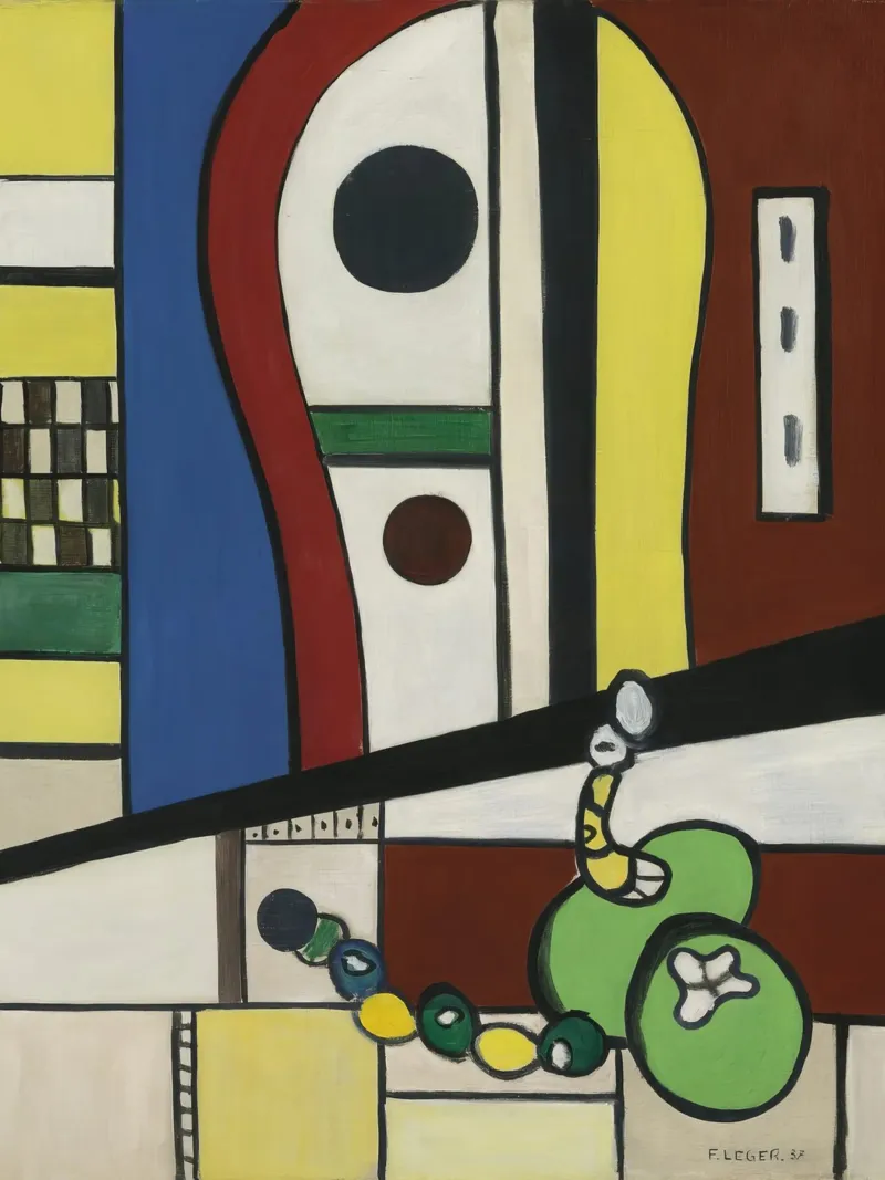 La "Composizione di nature morte" di Léger - Abstra cubista e modernista alluminio dibond da NorwesClub