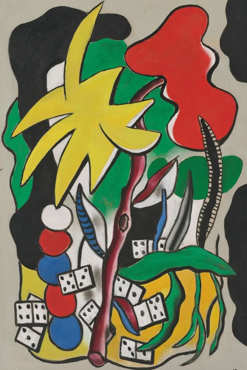 La "Composizione di domino" di Léger - Arte geometrica e modalità cubista pellicola backlit da NorwesClub
