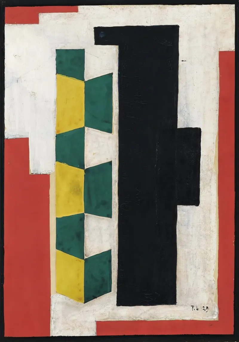Léger's "Mural Composition" - Cubist Abstract & Modernist De canvas by NorwesClub