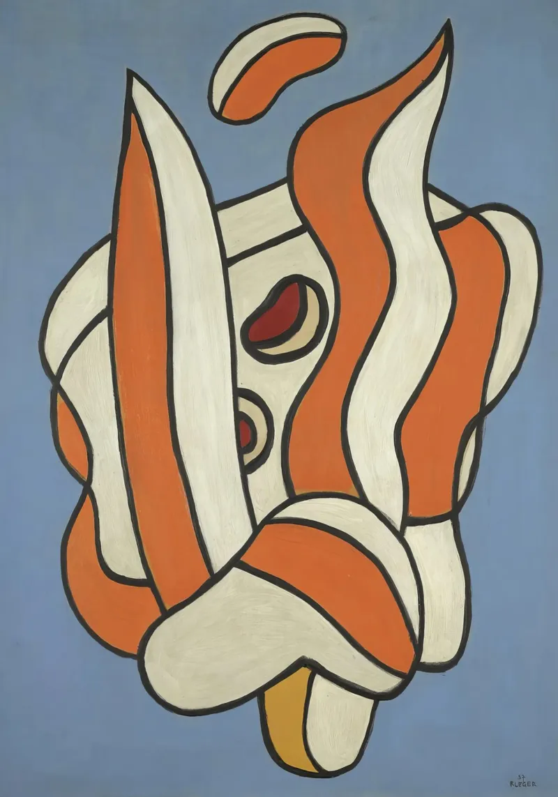 Léger's "Composition on Blue" - Cubist Abstract & Modernist canvas by NorwesClub