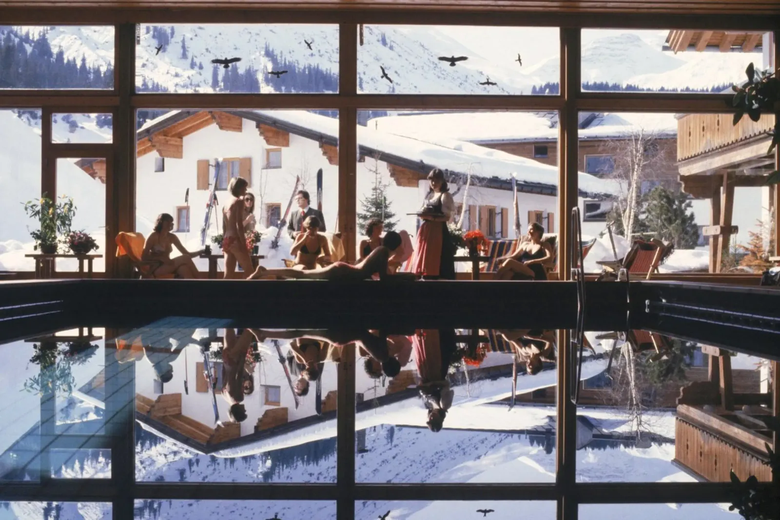 Slim Aarons Gasthof Post Pool metacrilato de Chrisvintage
