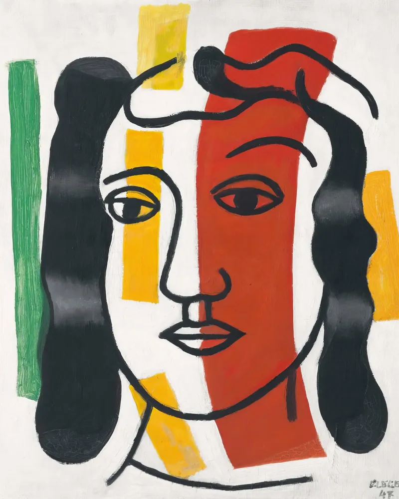 F. Léger "Figure" - Post-Cubist Portrait Modern Art Print Hahnemühle von NorwesClub