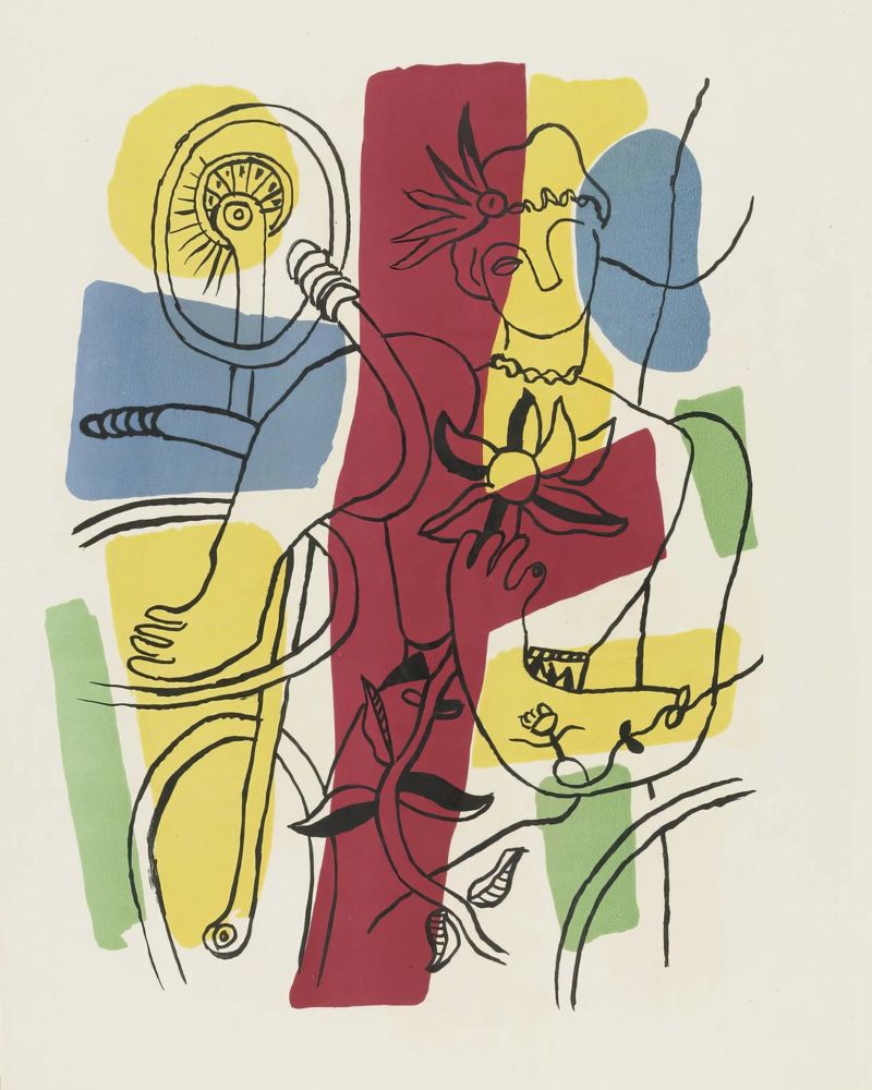 F. Léger "Cirque" - Abstract Acrobat Post-Cubism Print Hahnemühle von NorwesClub