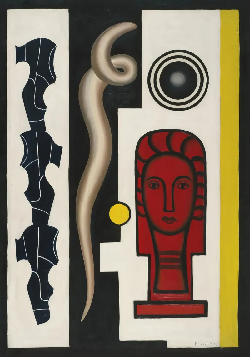Fernand Léger Natura morta, composizione modernista, forme decise pellicola backlit da NorwesClub