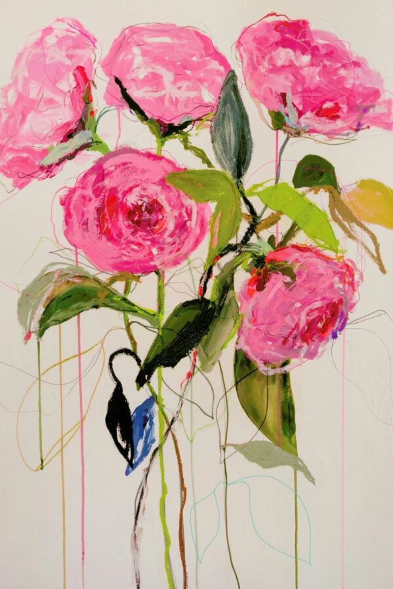 Rose Magenta poster de Leigh Viner