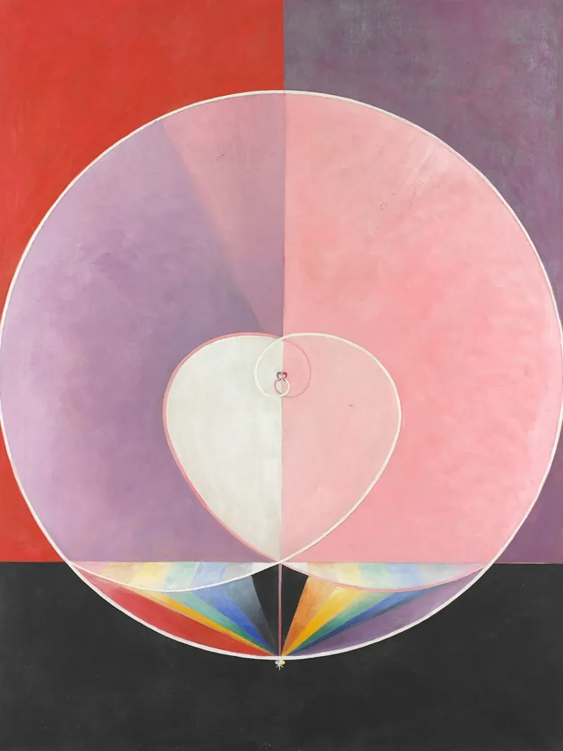 Hilma af Klint "Colombe n. 2" | Armonia spirituale astratta Ar pellicola backlit da NorwesClub