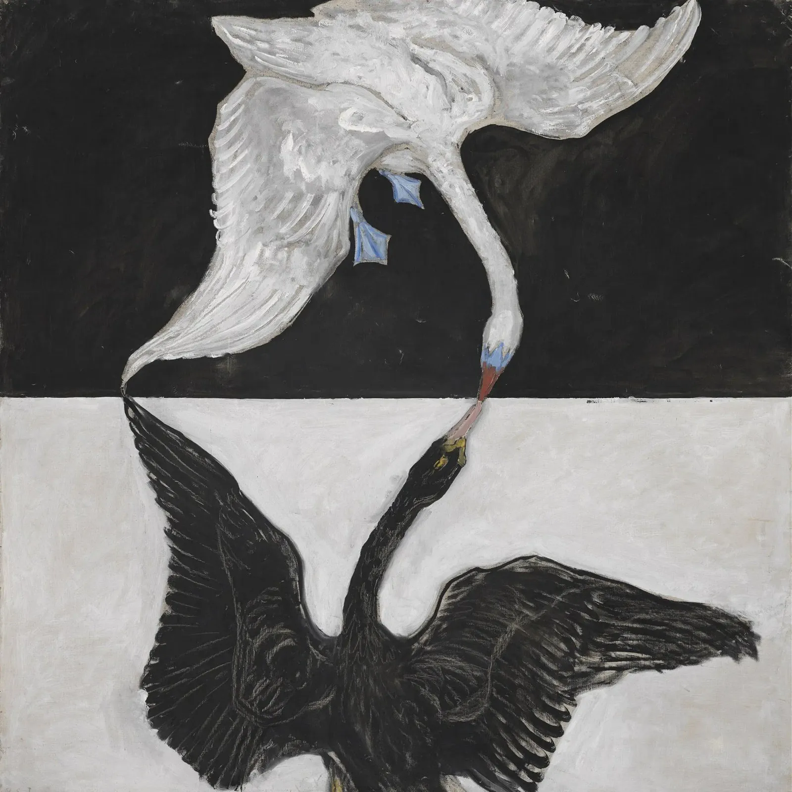 Hilma af Klint - El Cisne nº 1: Dualidad, simbolismo espiritual hahnemühle de NorwesClub
