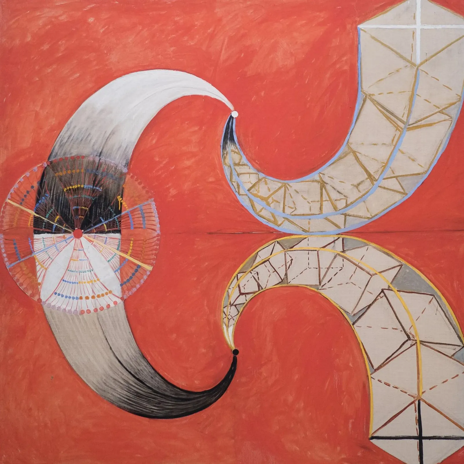 Hilma af Klint - Cisne nº 9: Formas dinámicas, Abstra espiritual metacrilato de NorwesClub
