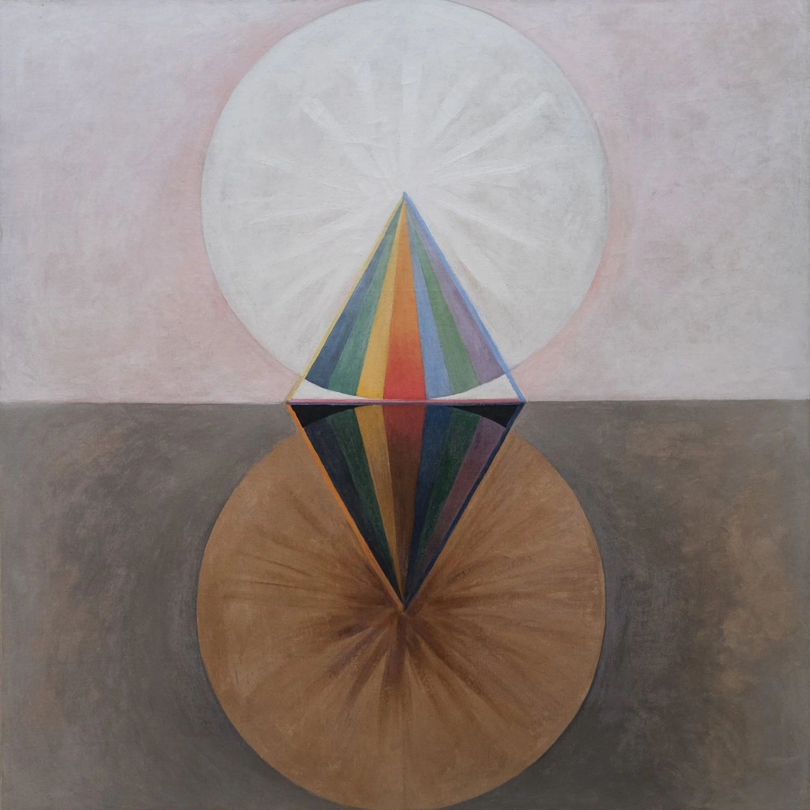 Hilma af Klint - Der Schwan: Kosmische Dualität, Abstrakt, Esoterik Leinwand von NorwesClub