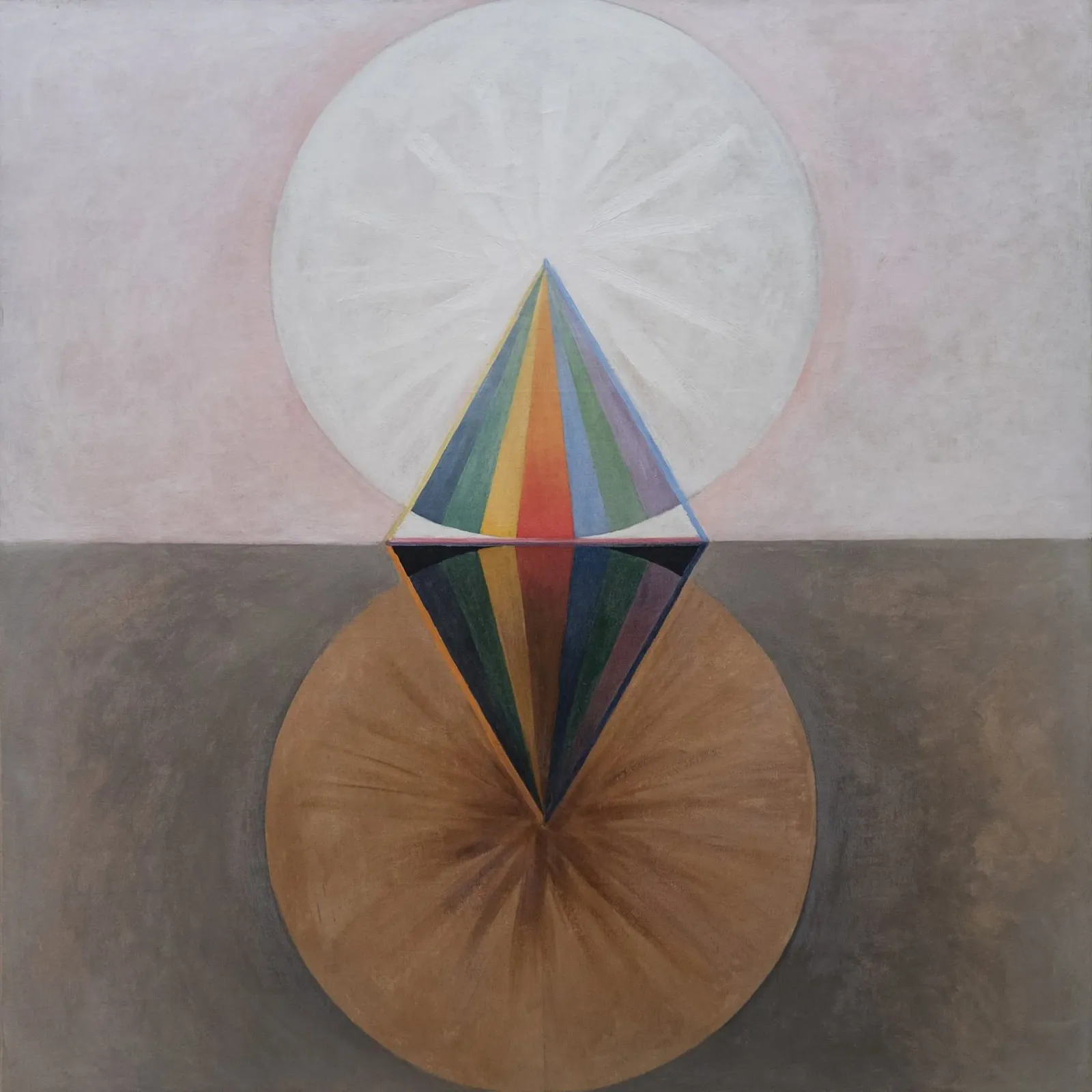 Hilma af Klint - The Swan: Cosmic Duality, Abstract, Esoteri canvas by NorwesClub