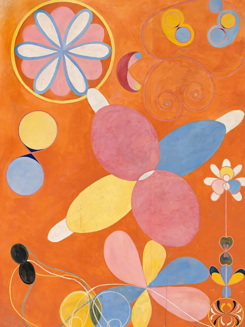 Hilma af Klint - Gioventù: Forme astratte e organiche, Mod. vibrante pellicola backlit da NorwesClub