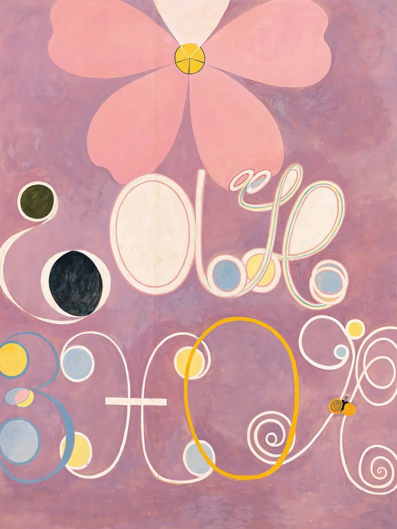 Hilma af Klint - Erwachsensein: Abstrakt, Lebenszyklen, heiteres Mo Hahnemühle von NorwesClub