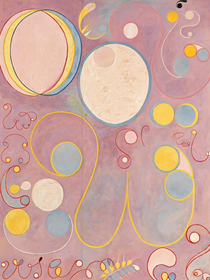 Hilma af Klint - Erwachsensein: Abstrakt, ätherisch, fließend modern Hahnemühle von NorwesClub