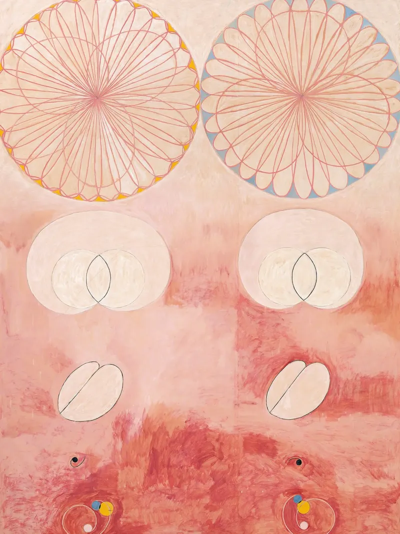 Hilma af Klint - Old Age: Abstract, Serene, Life's Cycle, Mo canvas by NorwesClub