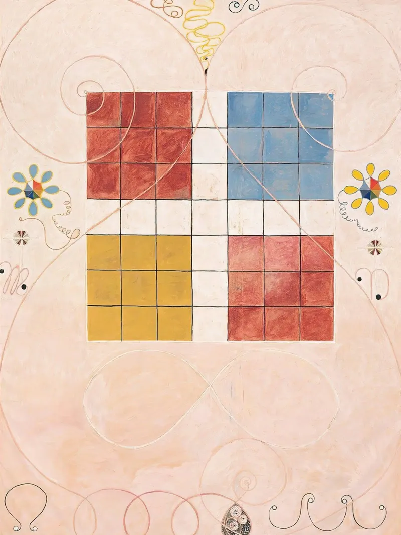 Hilma af Klint - Das Alter: Abstraktes, geistiges Gleichgewicht, Ikonen Hahnemühle von NorwesClub