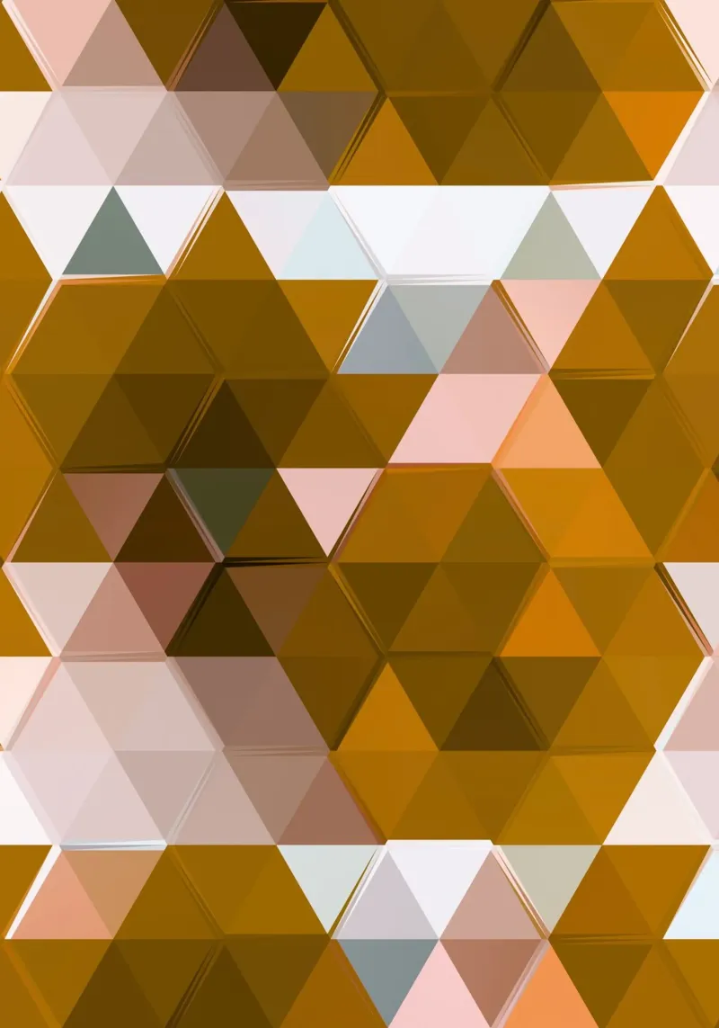 Polygonal Earth Tones Abstract Geometric Pattern Print canvas by NorwesClub