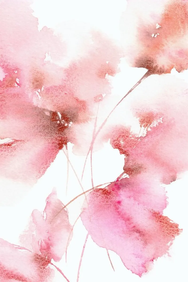 Pink Bloom Watercolour carta hahnemühle da Flora & Fauna