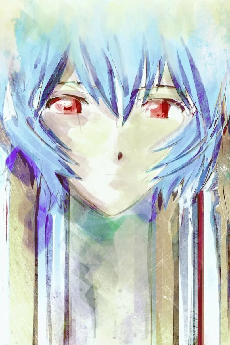 Evangelion  Ayanami Rei pellicola backlit da Barrett Biggers