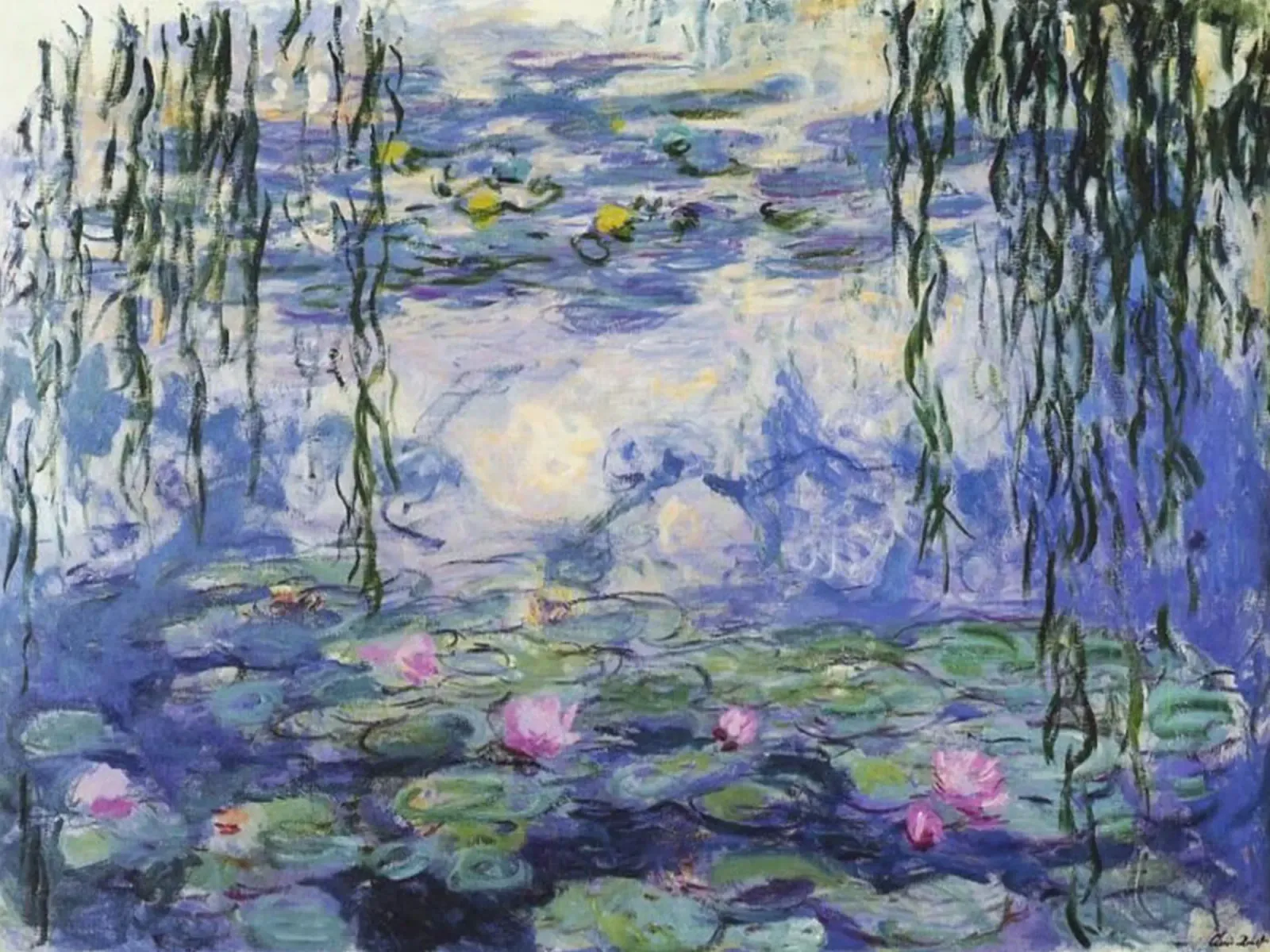 ninfee claude monet pellicola backlit da belong shop