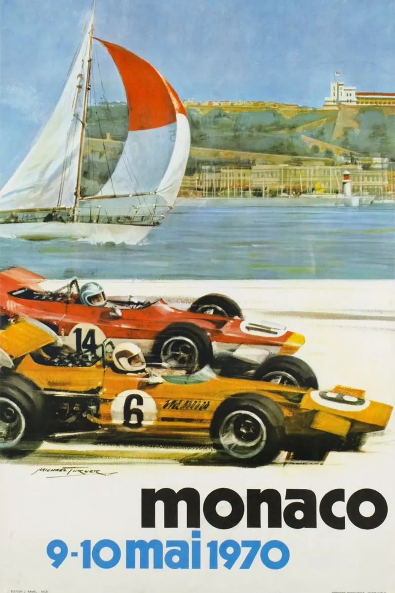 Gran Premio di Monaco maggio 1970 pellicola backlit da AUTOSHOOT
