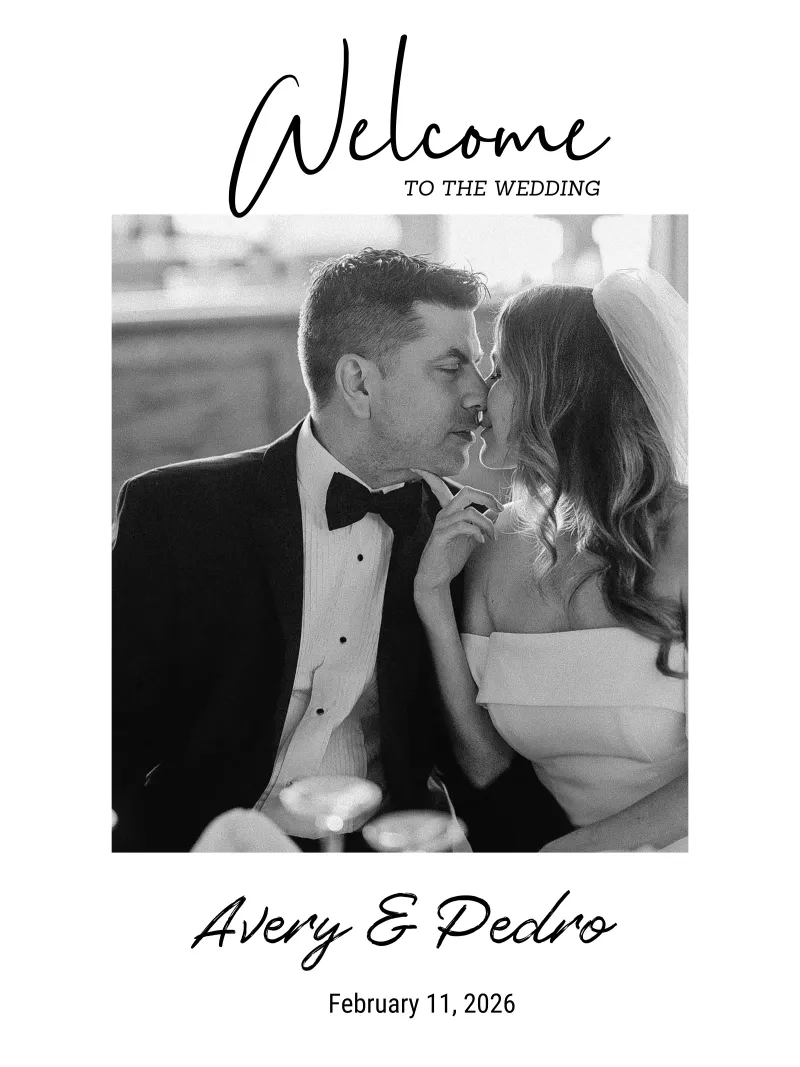 Personalize Wedding Photos poster with aluminum frame by NEWEST CUSTOM SHOP