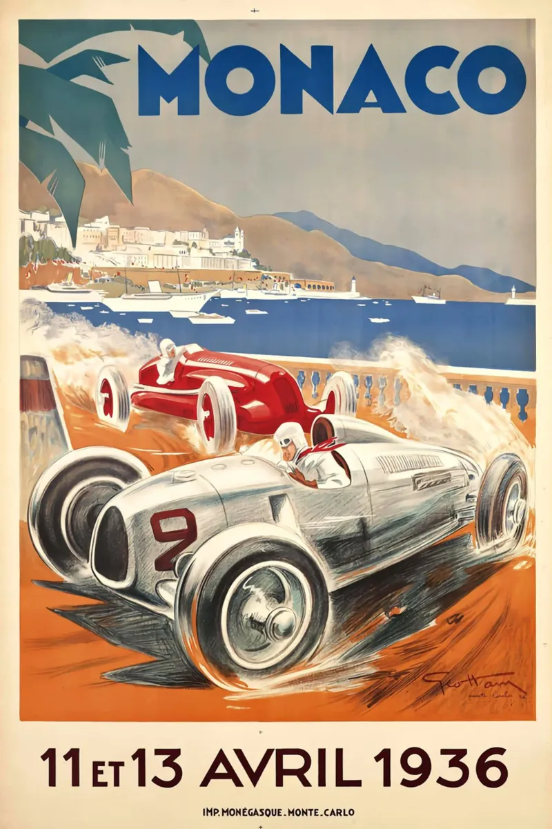 Monaco 11 aprile 1936 pellicola backlit da AUTOSHOOT