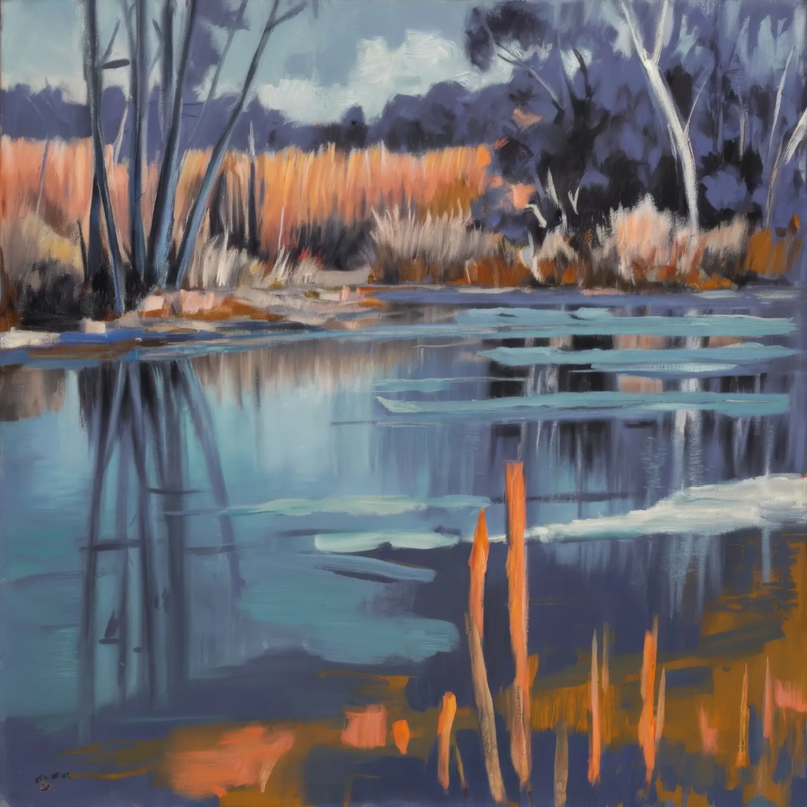 Marshland Twilight Glow (bagliore crepuscolare) pellicola backlit da Verve Pigments