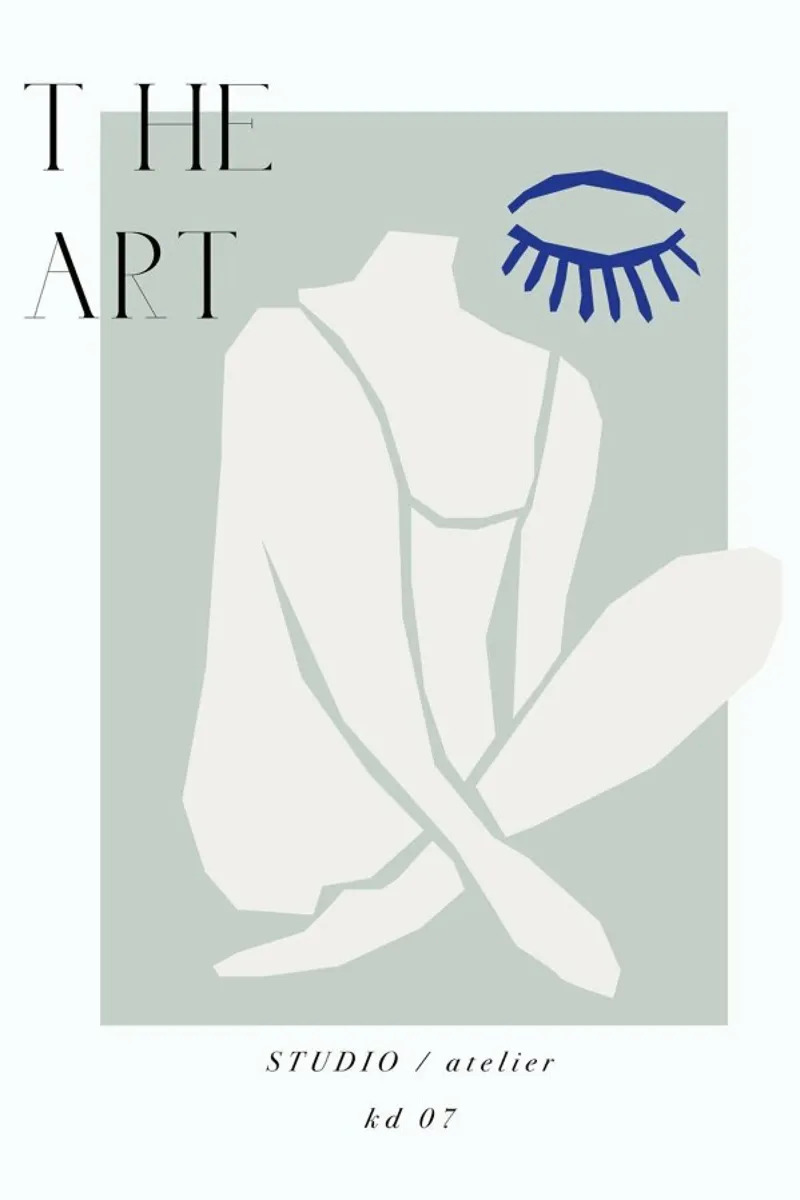 The Art No 7 poster con telaio in plastica da KRUTH DESIGN