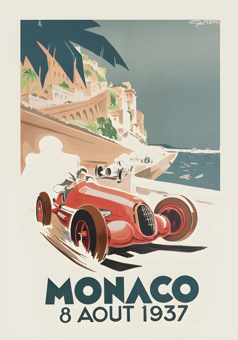 Monaco maggio 1937 pellicola backlit da AUTOSHOOT