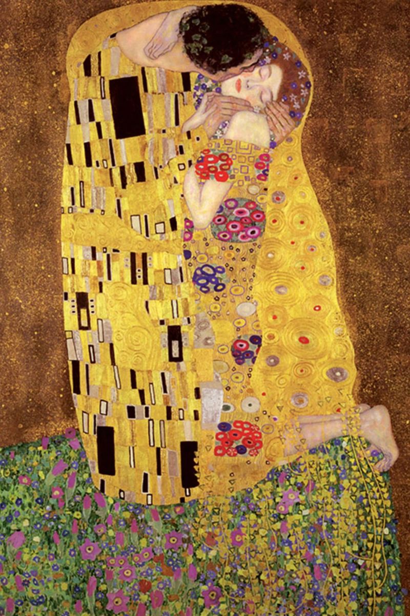 The Kiss Klimt Poster von venbeshop