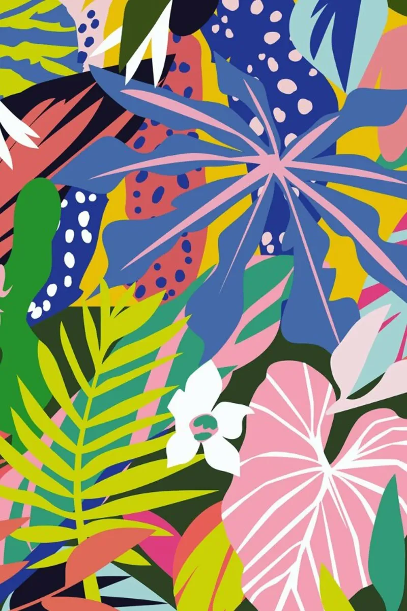 Verde Tropico poster con telaio in legno da Mariery Young