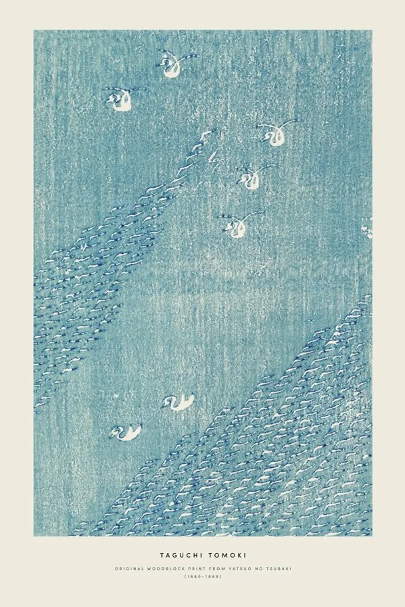 Tomoki -  Original Woodblock Print pellicola backlit da Vintage by JUNIQE