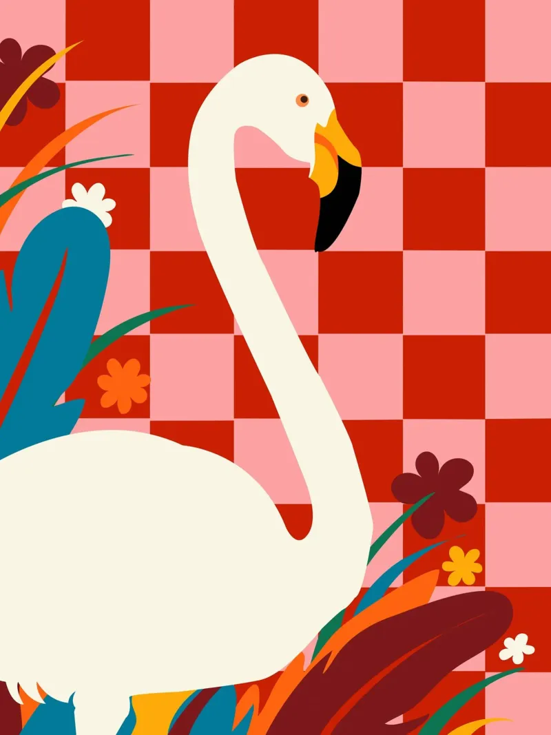 Les dames et la grande aigrette toile de 83oranges