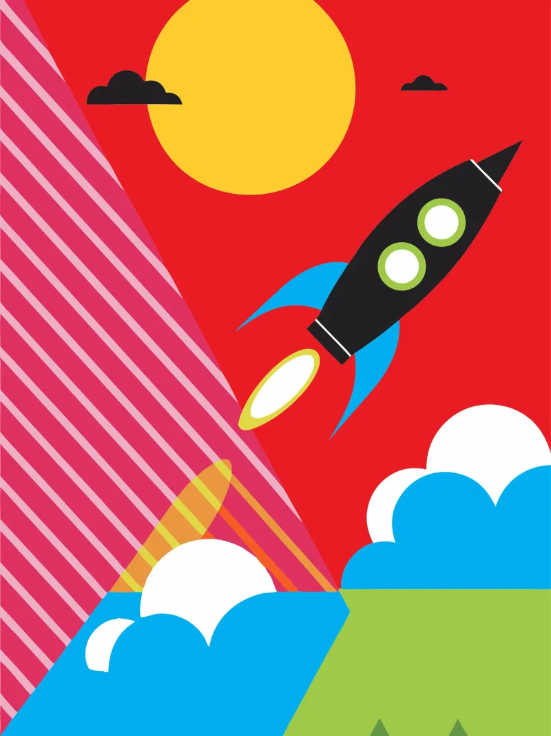 Flying Rocket hahnemühle by LOOK DIFFERENT