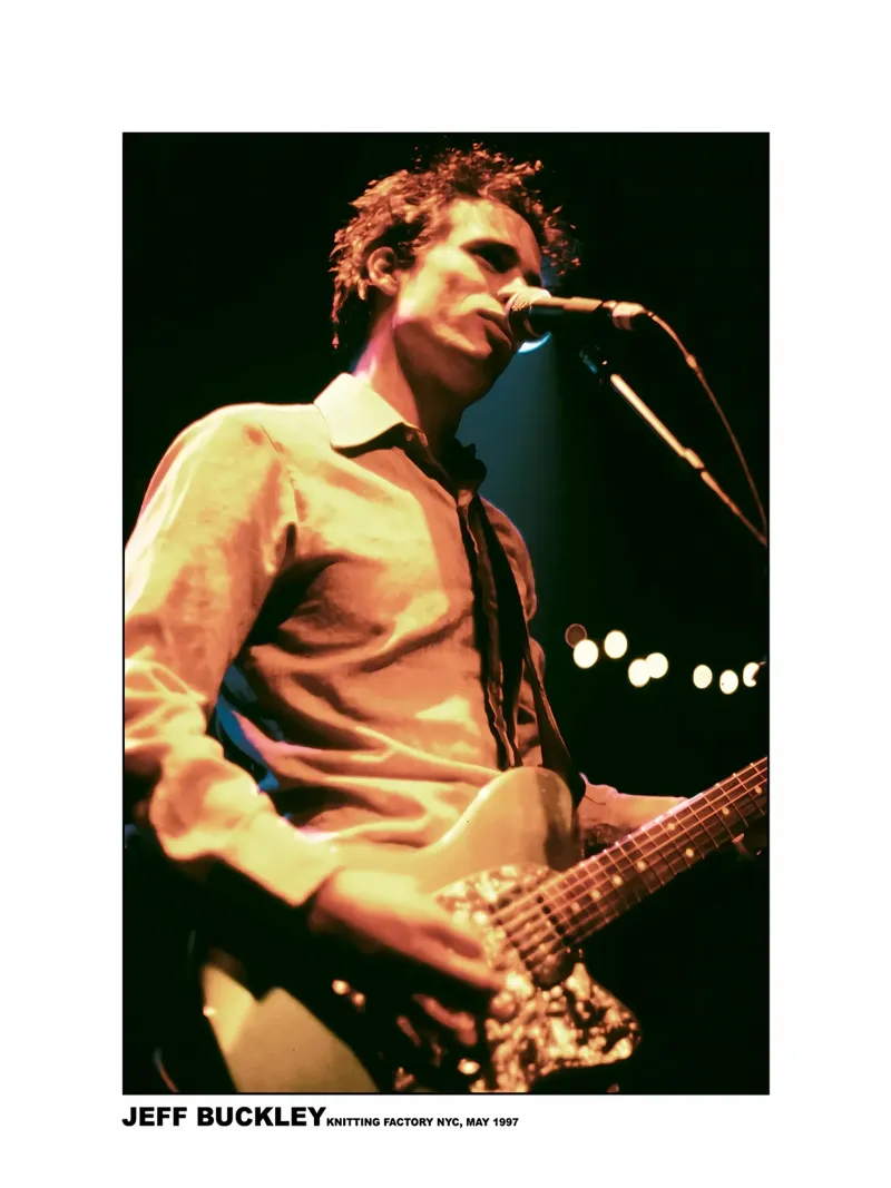 Concerto delle leggende musicali di Jeff Buckley poster con telaio in plastica da greskulargenama
