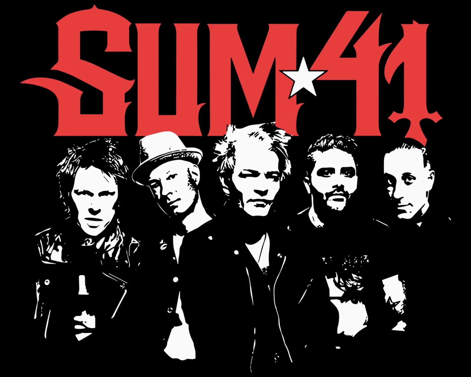 Sum 41 Contrast Portrait plexiglass da lindacleveland