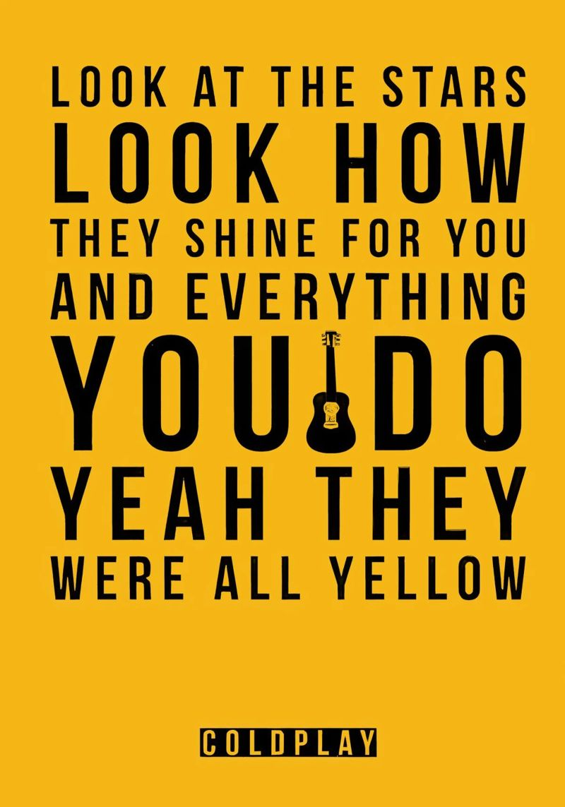 Look how they Shine poster con telaio in alluminio da Attaboy Dsgn