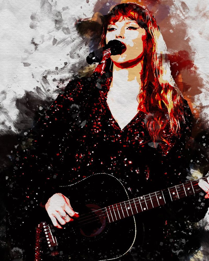 Sbaffo di Taylor Swift alluminio dibond da neonartroom