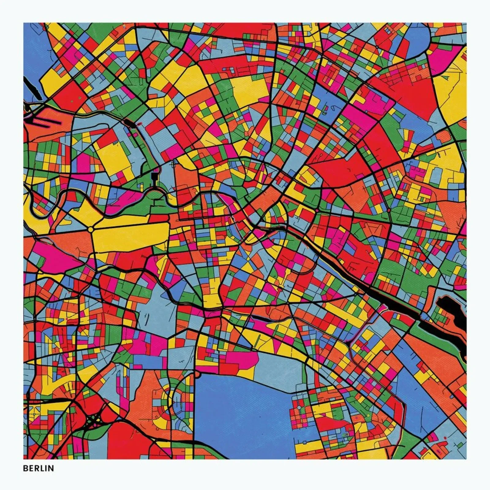 Berlin plexiglass da The Cartography Collection
