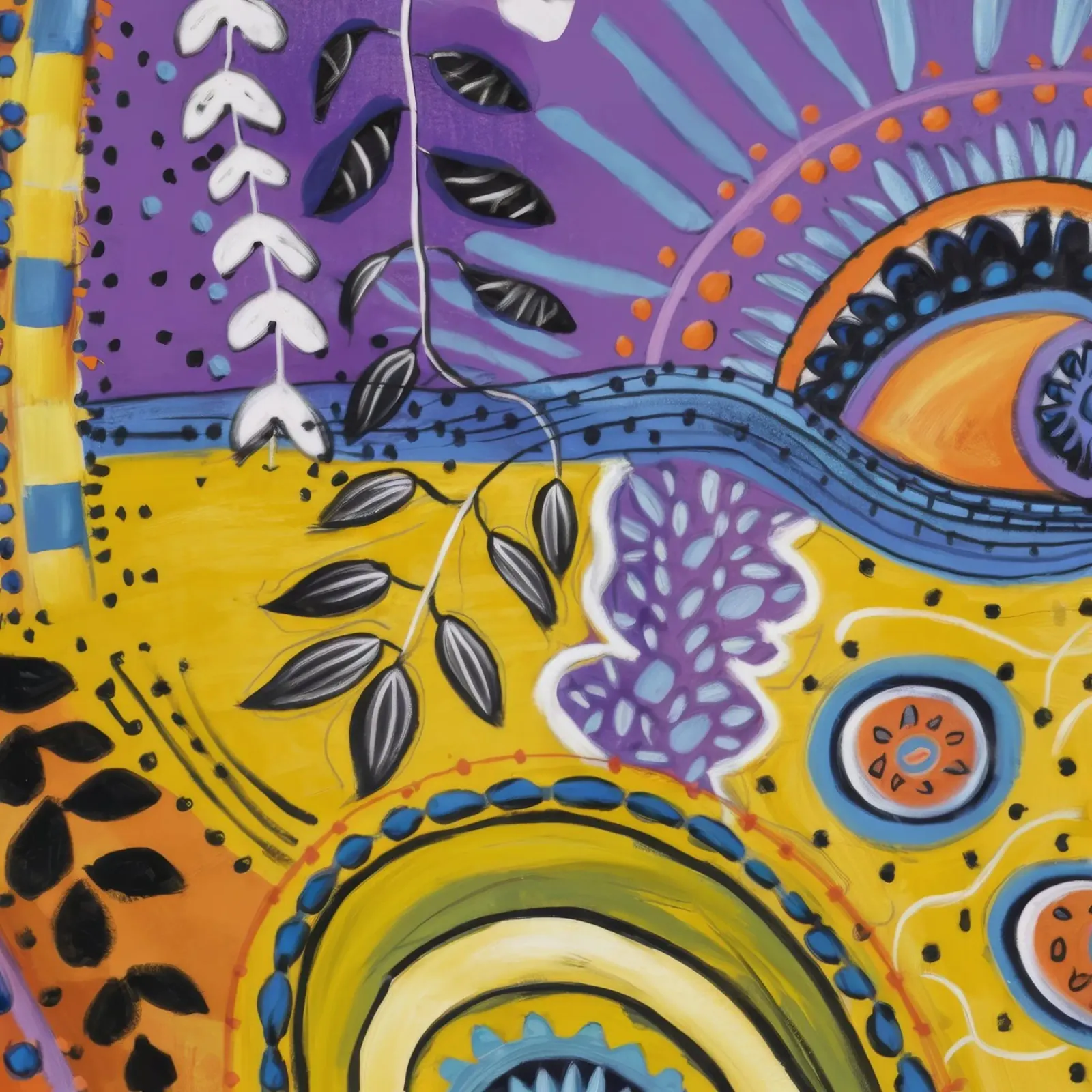 Rapsodia della gioia botanica poster con telaio in plastica da Zep Layers