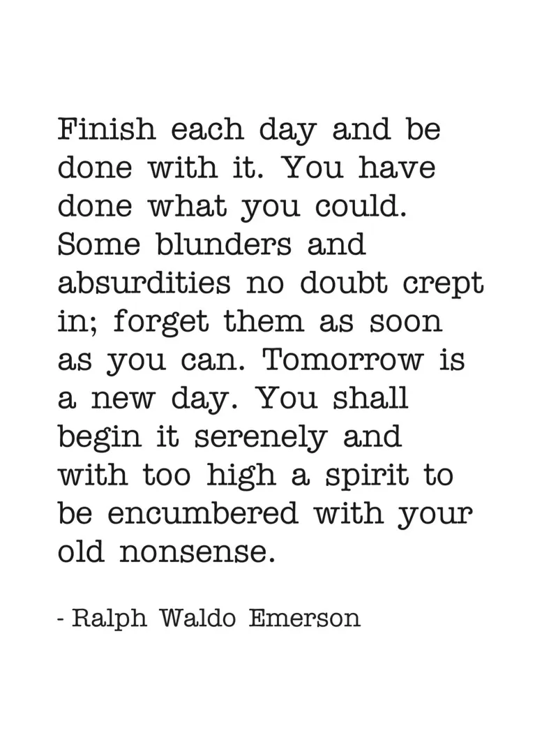 Finish each day and be done with it quote hahnemühle by Paigaam Studio