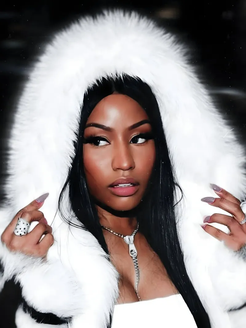 Nicki Minaj tela con Cornice a cassetta da Low poly art