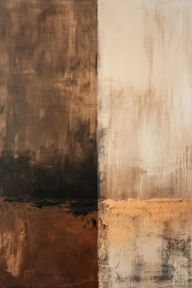 Abstracto en tonos marrones lienzo de Imagine