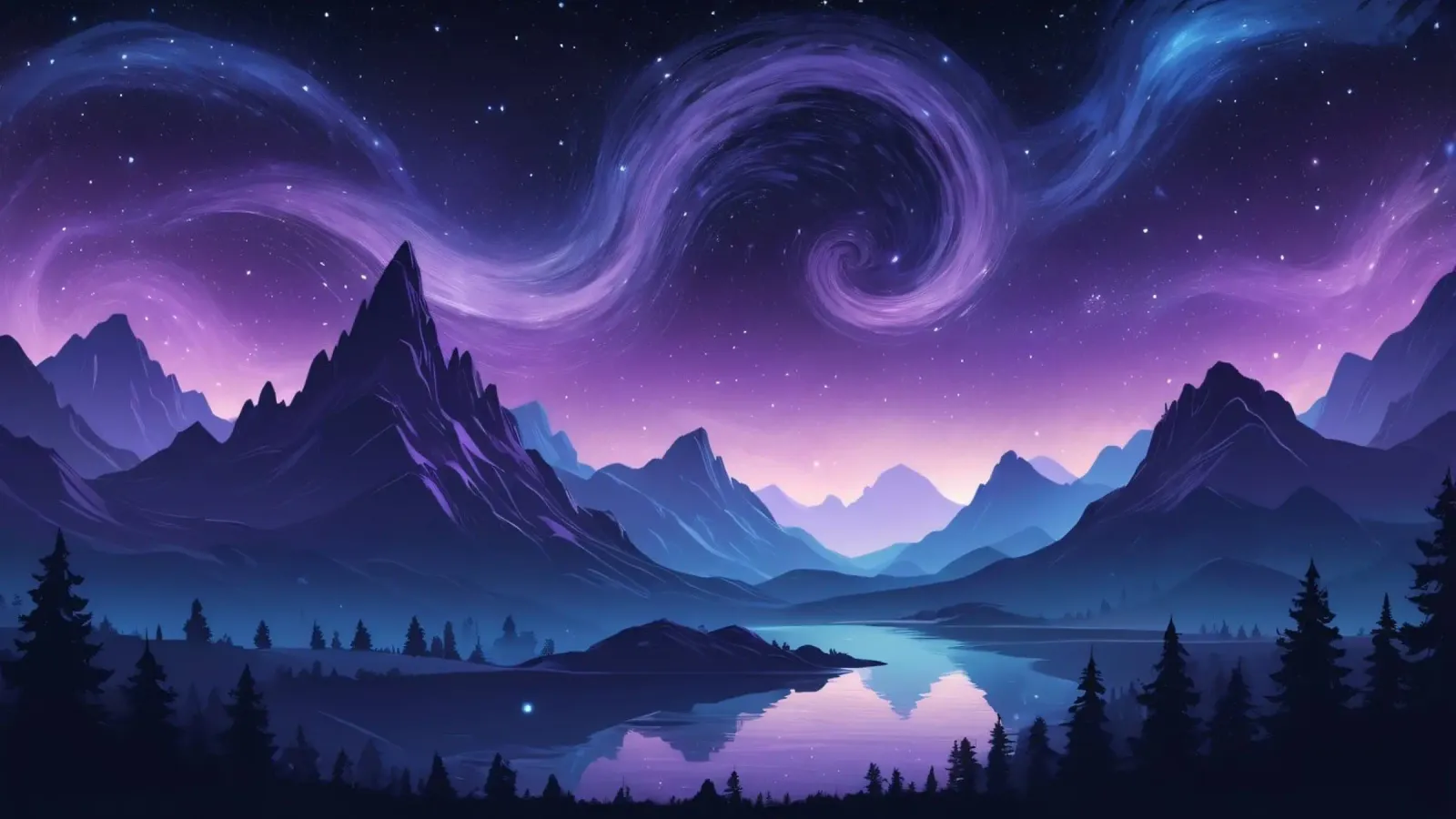 Captivating abstract landscape with swirling clouds canvas by DesignDoodle