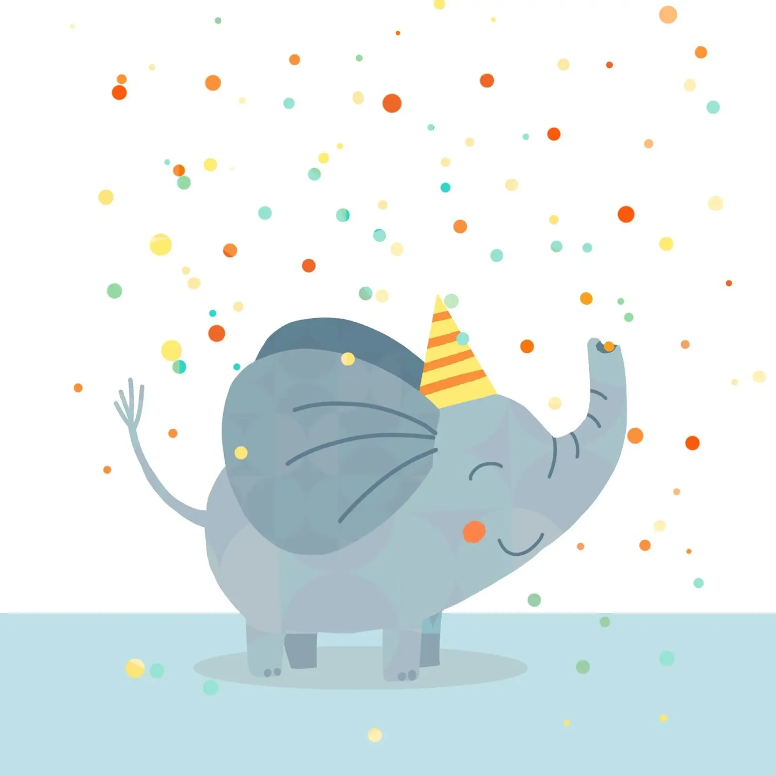 Konfetti Elefant carta hahnemühle da Julia Reyelt