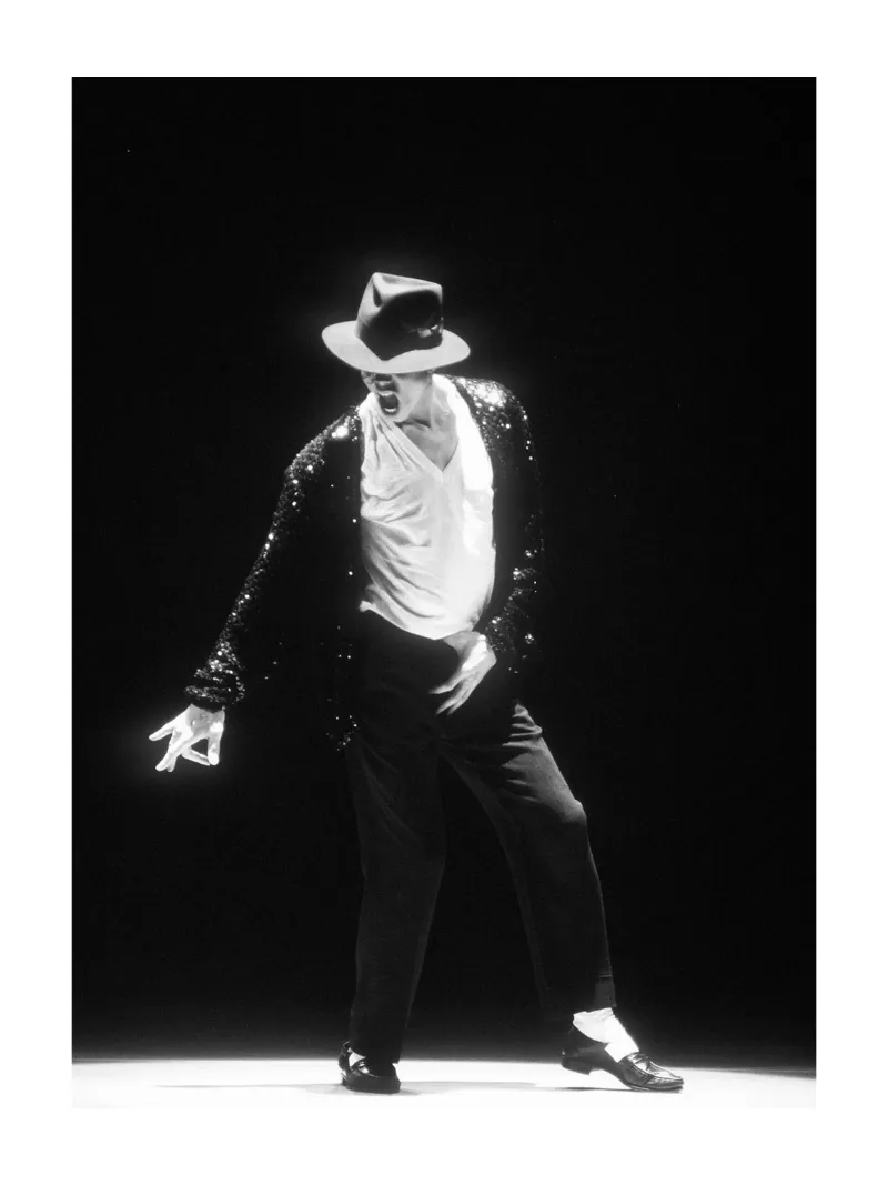 Ballo iconico Michael Jackson pellicola backlit da wernoka