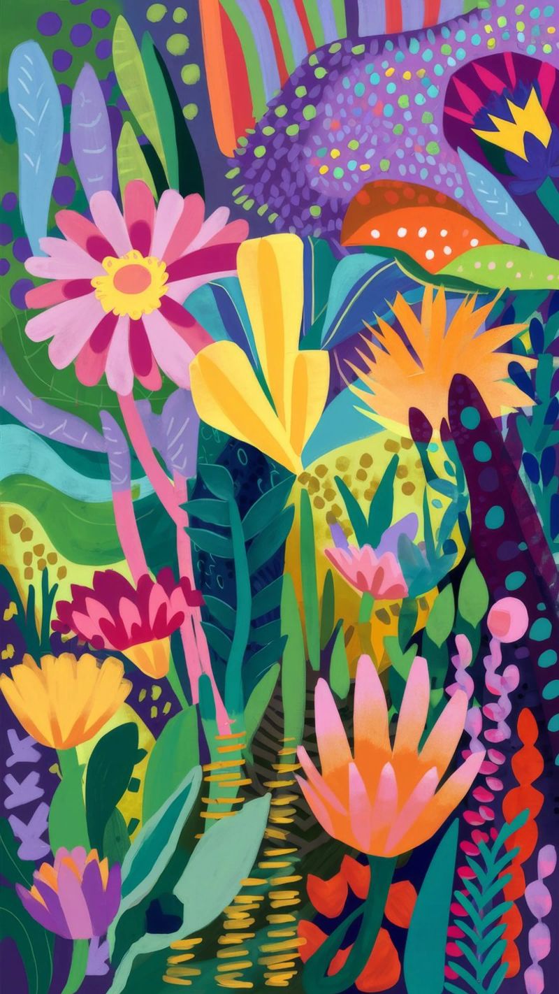 Blossom Jungle Symphony poster by Zep Layers