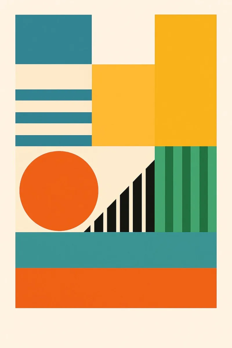 Create - Bauhausstil No.2 pellicola backlit da Studio M