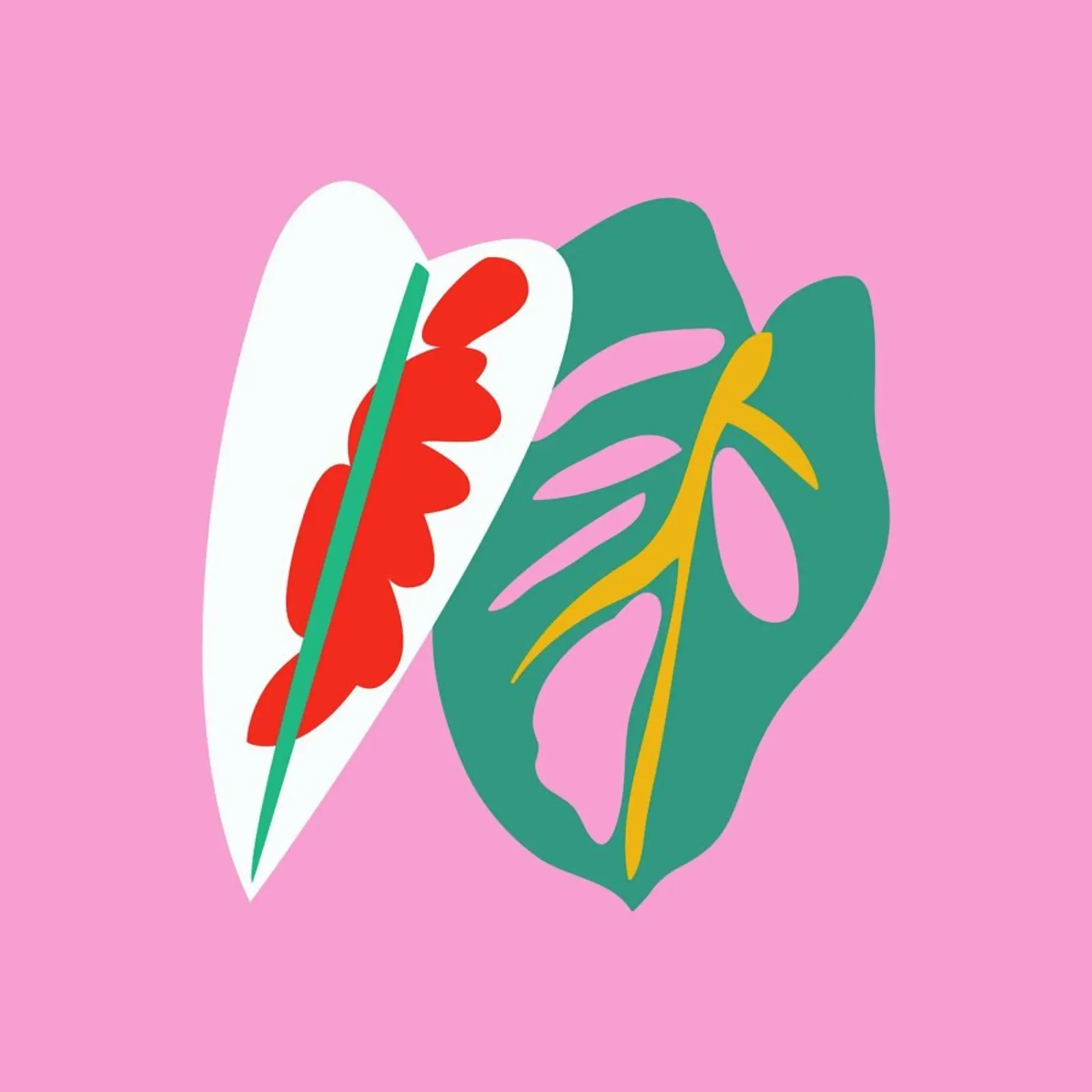Caladium Monstera Illo Study carta hahnemühle da Mariery Young
